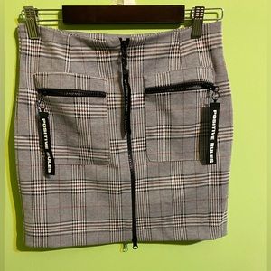 Zara Plaid Positive Rules Skirt